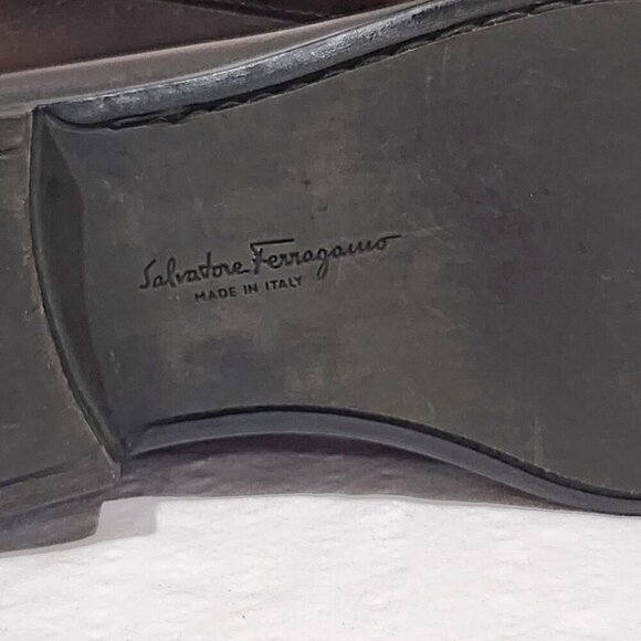 Salvatore Ferragamo Brown Leather Loafers - Picture 7 of 8